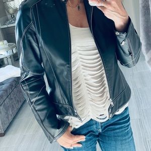 Biker leather jacket